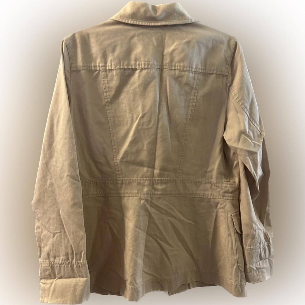 Pendleton Khaki Button Up Shacket Four Pockets 10… - image 2